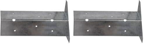 BPC Fixings Galvanised Arris Rail Bracket 8-Piece Set, 300 mm Size (Pack of 2)