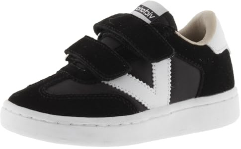 victoria Low-Top Unisex Millas Nylon & Passende Spaltlederteile & Klettverschlüsse 1118105 für Kinder Negro 27