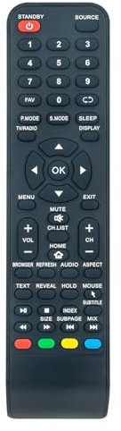AULCMEET Telecomando Sostituzione per ZEPHIR Smart TV TS50UHD-2 TS43UHD-2 TS32HD-2 TS-43UHD-2 TS-32HD2 TS-32HD-2 TS-50UHD-2 TS50UHD TS40FHD TS32HD TS43UHD TS43UHD2 TS50UHD2