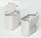DWD® Under Kitchen Counter Bin 9.5 Litre White Hanging Compost/Waste Bin With 2 Way Lid Ring Slide Down or Lift Up Lid l Cupboard Door Hanging or Stick on Flush Doors/Walls l Bag Seal Ring l Bathroom