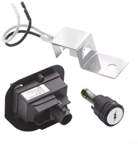 Zündset-Ersatzteil für Gasgrill der Serie Weber Q2200 Q1200 64868, 64868 elektronisches 2-Auslass-Zündset, Zündknopf-Grill-Ersatzteile