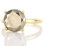 Raw Wild Pyrit Solitär Edelstein Ring -Stapelbar Grau Pyrit Gold Ring - 4 Zacken Ring für Frauen