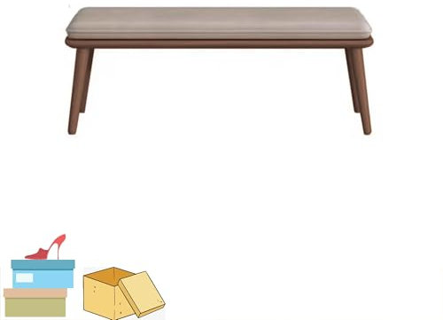 JOSIAHCQ Sitzbank Schuhbank Flur Sitzhocker Garderobenbank Flur Möbel mit Sitzkissen für Eingang Schlafzimmer Flur Wohnzimmer Diele(Dark Grey,100cm)