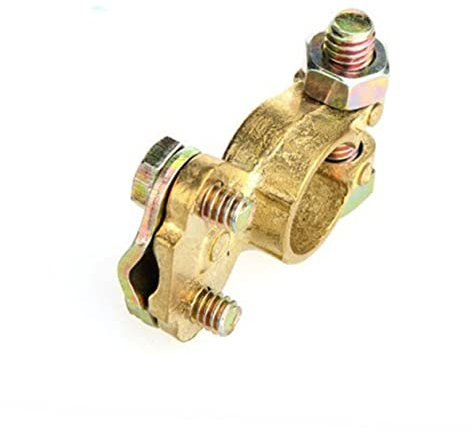 Gatuida Batteriepolklemme Messing Plus Und Minus Anschluss Korrosionsbeständig Schnellinstallation Autozubehör