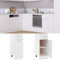 Küchenschrank, Küchenschrank, freistehend, Schubladenunterschrank mit Schublade und Tür, Weiß, 30 x 46 x 81,5 cm, Holzwerkstoff 135