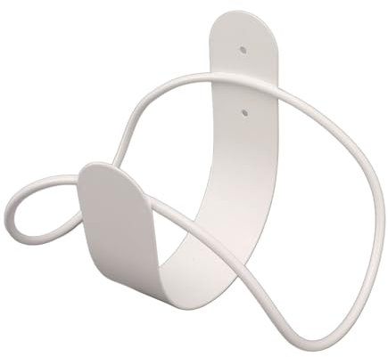 Wandmontierter Gartenschlauchhalter aus Edelstahl, Robustes Gartenschlauch-Aufbewahrungsregal, (Weiß)