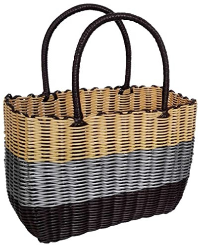 OFFSCH 2 Stücke Weidenkorb Griff Lagerung Körbe Männer Dusche Weben Kleinigkeiten Container Handheld Organizer