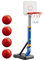 Hitburu Kinder-Basketballkorb,Kinder-Basketballkorb | Indoor-Basketballkorb,Höhenverstellbarer Kinder-Basketballkorb, tragbares Basketballkorb-Tor, Basketballkorb am Pool