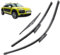 Ensemble de balais d'essuie-Glace Avant et arrière pour Citroën C4 Cactus 2014-2023 26''+18''+10'' Balais d'essuie-Glace