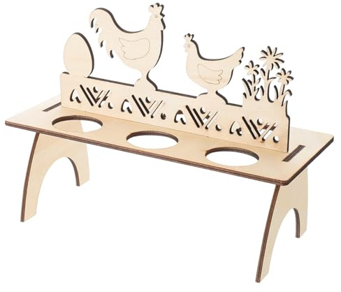IMIKEYA 1Stk Ostereiständer eggmazing befüllbar Automatischer rollender Eier-Organizer Eierspender Korb eierhalter Ostern Ostereier Halterung osterszene Dekoration Osterei DIY Halter Holz