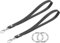 QUARKZMAN 2 Pcs Dragonne de Poignet, Dragonne de Poignet en Cuir Pu avec Anneau en Cercle pour Étui de Téléphone Clés Portefeuille, Noir