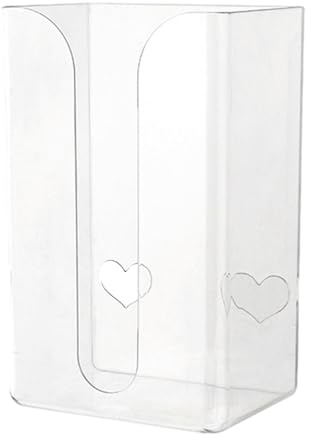 Lnhgh Wandmontierte Tissue-Box, Transparente Kosmetiktuch Box, Rechteckige Kosmetiktücherbox Wandhalterung Serviettenhalter Taschentuchbox Abdeckung Für Badezimmer