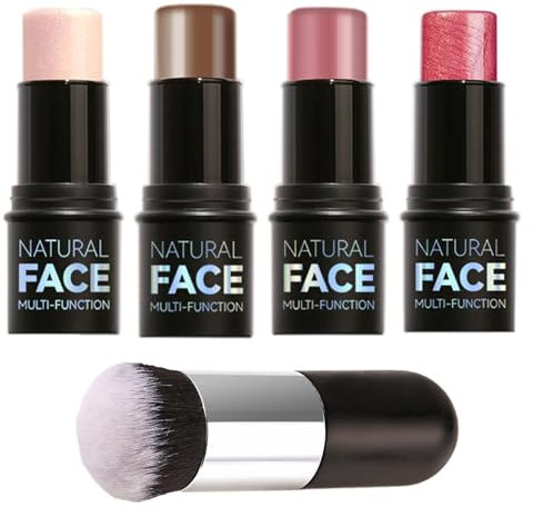 Katyjun 4 Stück Contour Stick, Langanhaltende Wasserdichte Conturingstick, Nicht Fettig Konturenstift