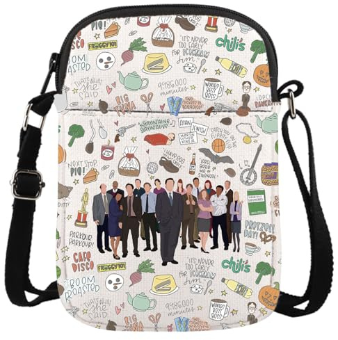 Make-up-Tasche für Büro-Fans, inspiriertes Geschenk für TV-Shows, Merchandise-Artikel, Reißverschlusstasche für TV-Show-Liebhaber, Frauen, Office TV Cr EU, Kosmetiktasche mit Aufdruck