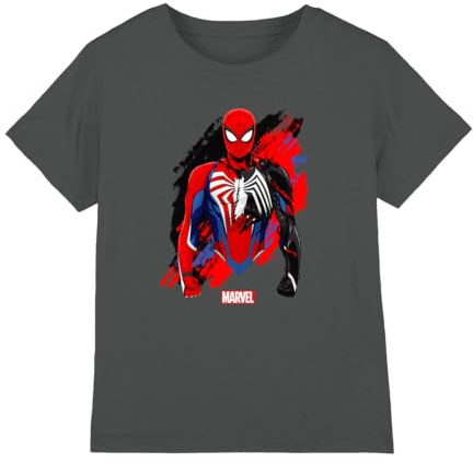 Marvel Boy's Spiderman Symbiote Unisex Kids T Shirt T-Shirt