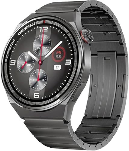 Fsavlroy 22mm Bracelets en Titane,Compatible avec Huawei Watch 5 Pro/GT 5 46 mm/GT 4 Pro/GT 3 Pro/Ultimate Bracelet de Remplacement de Métal pour Homme(Gris-A)