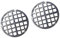 GKYQVE 2pcs Aluminium Roststopp Trümmerpool Filtergitter Abdecken Pool Korb Grate Filter Schwimmbad Korbkorb Filter