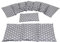 Körnerkissen STERNE 3 er Set Langes 80 x 18 cm 8 Kammer + 3 Kammer + kleines Kirschkernkissen Wärmekissen XXL Schulterkissen Nackenkissen Mikrowelle + Backofen (Grau Sterne, Kirschkerne)