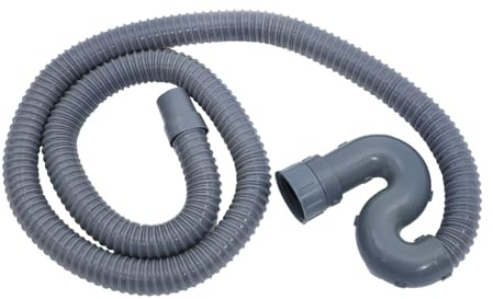 KICHOUSE Abflussschlauch Für Küchenspüle 2m Flexibler Waschbecken Wasserablauf Ersatzschlauch Dunkler Kunststoff Universell Für Spülbecken Badezimmer Und Waschmaschine