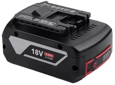 Batterie Lithium-ion 18 V 6 Ah For Outils Électriques, Compatible Avec Bosch BAT609, BAT609G BAT618(18V 5.0Ah Battery)