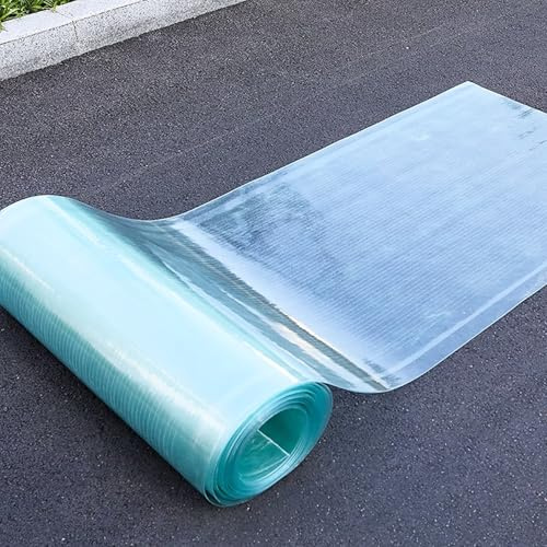 Lámina de Metraquilato Plástico, 1mm Policarbonato Placas Transparente para Invernadero, Techo de Metacrilato Plancha para Jardin Terraza Exterior(100x200cm)