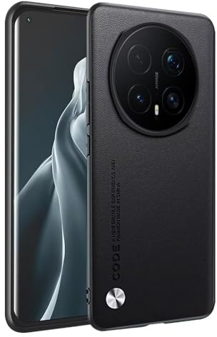 HONLEN Hülle für Honor Magic8 Pro 5G (6.71 Inches) Business Telefonhülle aus Leder mit Rückseite, Schwarz