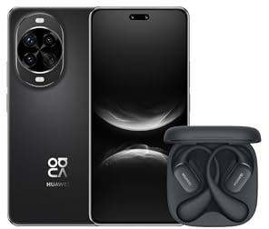 HUAWEI Nova 14 Pro Nero + FreeArc Nero, Fotocamera Ultra Chroma,Doppia Ultra Selfie Camera da 50 MP, AI Gesture Control, Ricarica SuperCharge da 100 W, Spettacolare Display Quad-curvo da 6.78