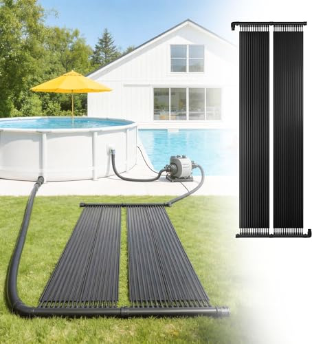 UISEBRT Riscaldatore solare per piscina 300x70 cm, riscaldamento solare per piscina, acqua calda, plastica resistente ai raggi UV, stuoia solare per riscaldamento di piscine e vasche da bagno