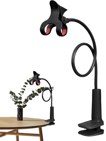 Supporto Telefono Da Sdraiato Clip multifunzione regolabile | Supporto Telefono Pigro Stand Flessibile A Clip Per Smartphone E Tablet Per Comodino, Scrivania, Tavolo E Testiera