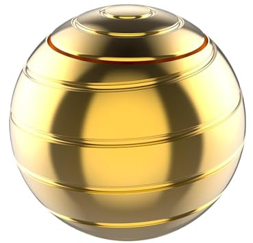 Tyinerc Boule à Effet d'optique rotative | Sphère métallique, Gadget Tendance,Balle de Bureau tournante | Idéale pour Professionnels Actifs, Femmes et Hommes