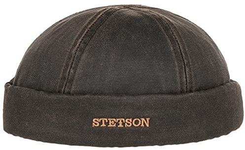Stetson Old Cotton Dockermütze Dockercap Herrenmütze Baumwollmütze Hafenmütze Mütze (XL (60-61 cm) - braun)