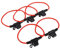 Inline-Sicherungshalter mit Flachsicherung, wasserdicht, für Auto, 12 V, 30 A, 5 Stück