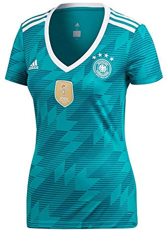 adidas Damen DFB Replica Auswärtstrikot, Eqtgrün/White/Real Teal, M