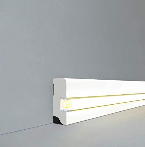 Plinthe lumineuse et plinthe Mannheim 58 x 19 mm