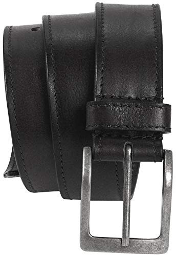 Harrys-Collection HC Damen Herren Safe Gürtel mit langem Reißverschluss Büffelleder, Bundweite:Bundweite 145 = Gesamtlänge 159, Farben:schwarz