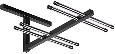 AZZAP Skihalter für 4 Paare Ski Skiträger Skistöcke Nordic Walking Stöcke Wandhalter N4