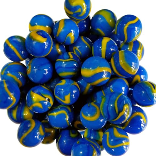 mesbilles MeineMurmeln - 30 Murmeln Van Gogh 14 mm GlasMurmeln