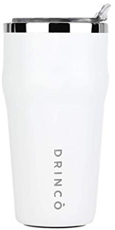 DRINCO 20oz Stainless Steel Tumbler, Vacuum Insulated Tumbler Pint Glass Beer Mug with Built-in Bottle Opener, THOR (20oz Beer Tumbler, Mint Cream)