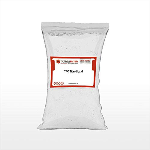 TFC Titandioxid I Titanweiß I Oxidweiß I Weißpigmente zum Einfärben von Farben, Kunststoffen, Beton, Estrich, Putz, Epoxidharz I 200 g
