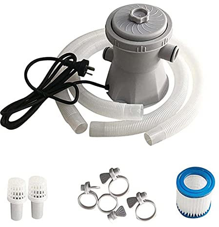 AGSYFFD Pompe de Filtration de Piscine 220 V avec élément filtrant, 330 Gal Pompe de Piscine électrique circulant de l'eau de Nettoyage Outil adapté à la Circulation d'eau Chaude