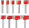 Bestgle 9pcs 6mm Shank Surface Planing Bottom Cleaning Router Bits CNC Cutter Engraving Woodworking Tools 10-32mm