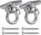 WAREMAID 2 Pièces Crochet de Plafond, Acier Inoxydable 304 Fixations Murales Crochet de Sac de Boxe pour Plafond Bois Balançoire Régler Support, Gym, Corde, Chaise Hamac, Balançoire de yoga, Max 450kg