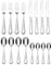 Oneida Icarus Cutlery Set for 4 - Stainless Steel Cutlery Set, Heavy Weight & Mirror Finish, Rust Resistant & Dishwasher Safe Flatware, Silver