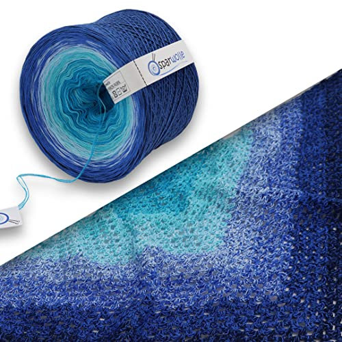 Bobbel 100% Baumwolle, Farbverlaufsgarn 235g 4-fädig 1000m zum Stricken und Häkeln, Garn, Wolle, Yarn for knitting and crocheting (CO-200004-SV)