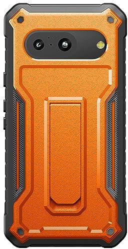 ExoGuard Shockproof Case Compatible with Google Pixel 8 5G Case, (2023 Release) Full Body Protective Phone Built-in Kickstand for Pixel 8 Phone Case(Orange)
