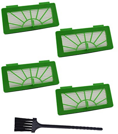 SUPENG Magnetischer Hauptwalzen-Seitenbürstenfilter, kompatibel mit Vorwerk VR100 SEITENBURSTE FUR Kobold SAUGROBOTER Staubsaugerteilen (Color : 5pcs Filter Kit)