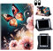 for Nokia T10 Tablet Case/for Nokia T10 8 inch 2022 Tablet Case, 360 Degree Rotating Stand and Magnetic Closure Case for Nokia T10 (Model TA-1472) Tablet 8 inch 2022 Release,Cute Butterfly Flowers