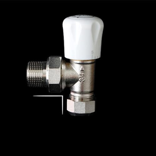 Männlich & Kompression 3/4 bis 20mm Heizkörperventile, Ellbogen Thermostatisches Ventil TRV für Fußbodenheizung im Haus Büro