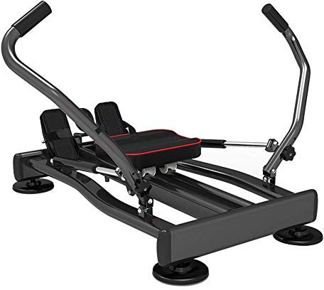 NOALED Faltbare Rudergeräte, Faltbare Sit-Up-Bank, Fitnessgerät für Zuhause, hydraulisch, multifunktional, für den Innenbereich, Fitness-Rudergerät, 360°-Ganzkörpersport