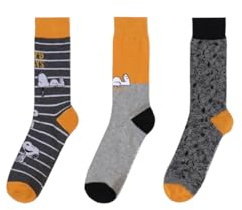 Peanuts 3er pack socks, snoopy, 39/44, man, mehrfarbig, Einheitsgröße
